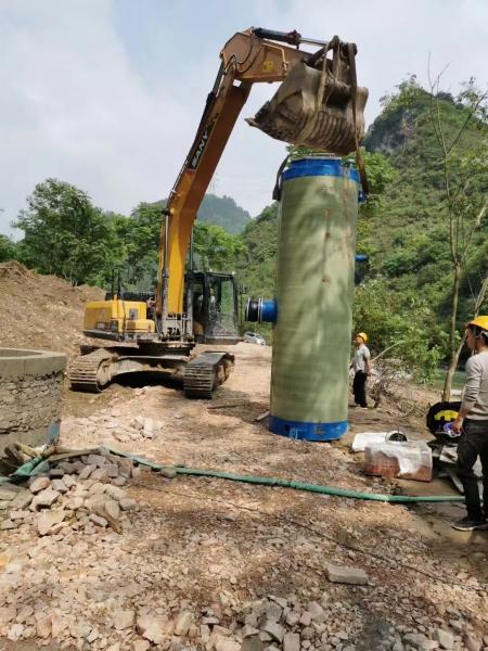 印尼雅安芦山一体化提升泵施工现场